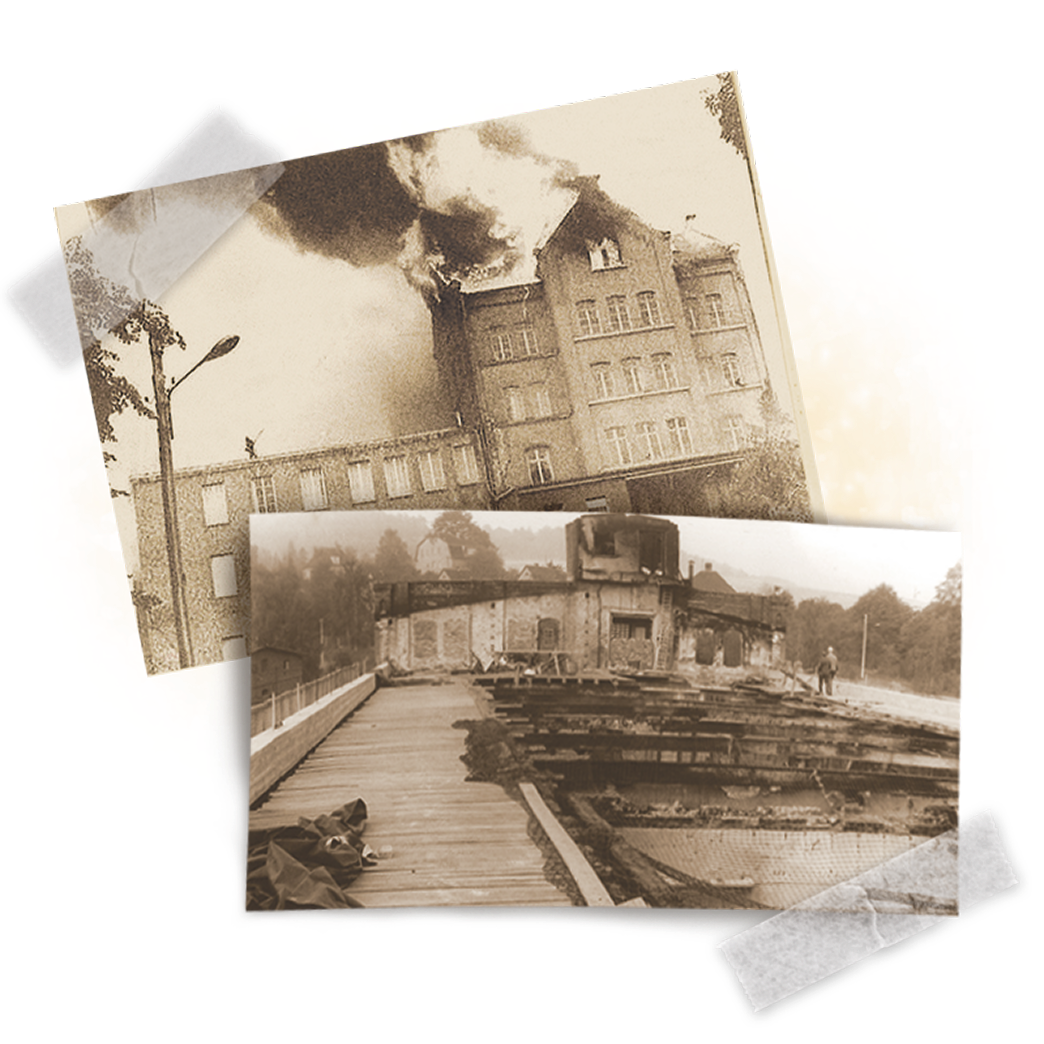 Großbrand im obersten Stockwerk